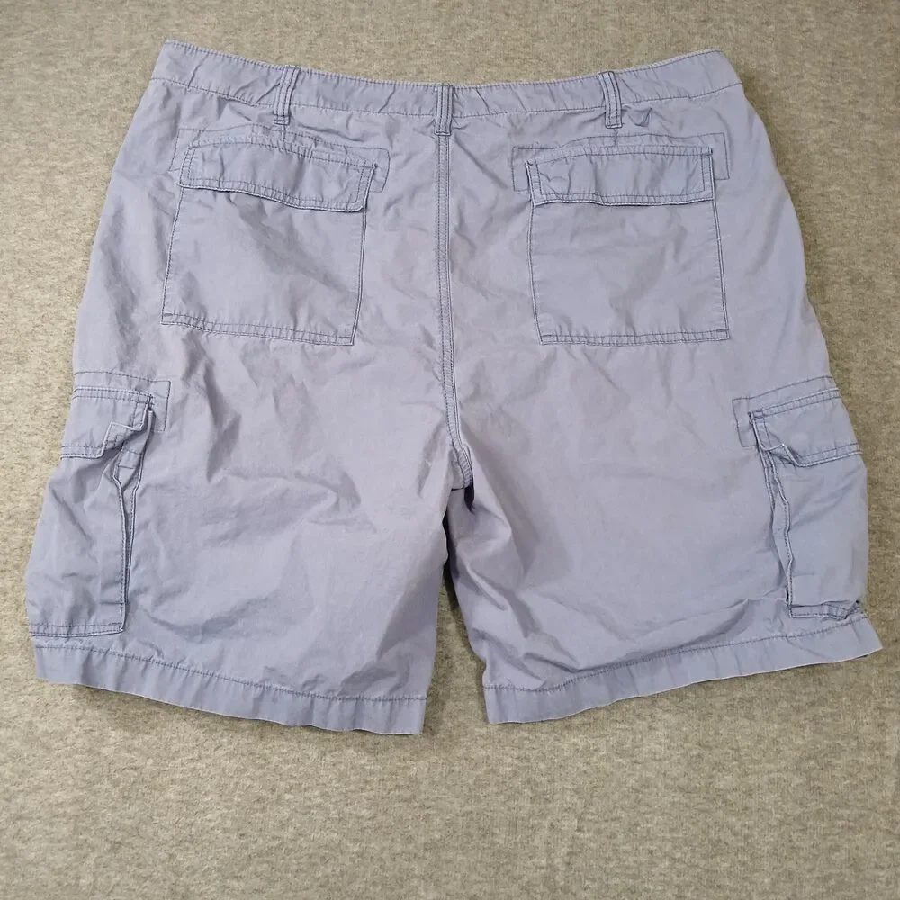 Nautica Cargo Shorts Men's‎ Size 40W Modern Fit Blueish Gray Flat Front Pockets